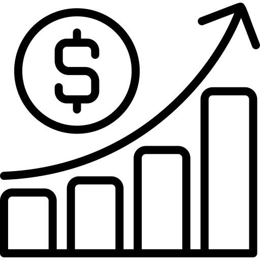 Graph showing financial profit exploding for HVAC business owners using Shop On Fire's bundled product to achieve 15-18x business sale multiples.