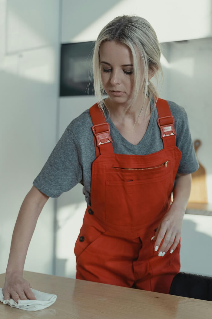 women clearning